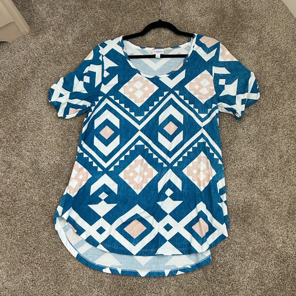 LuLaRoe Patterned Morgan Top